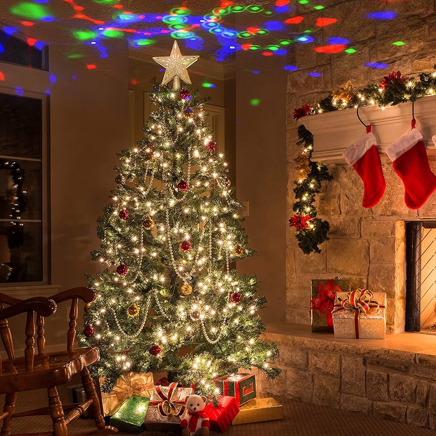 Amazon.com: Joiedomi Christmas Star Tree Topper Lighted with